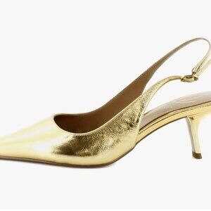 Sam Edelman Gold Bianca Feather Pump - Medallion Gold